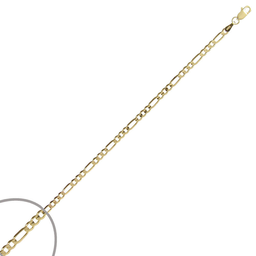 FIGARO SOLID Yellow Gold Chains 14k