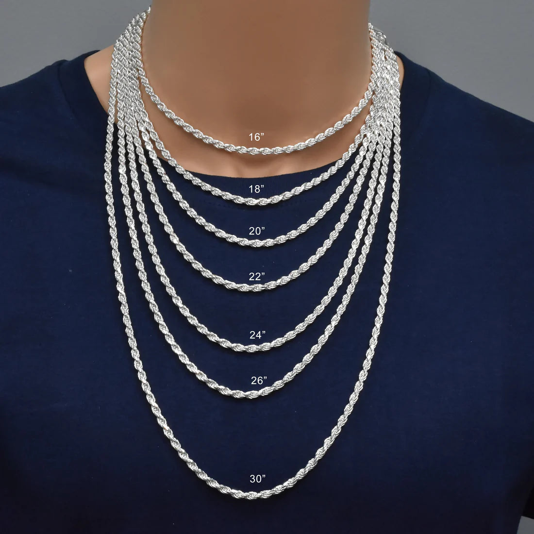 Rope Chain or Bracelet 3.7mm