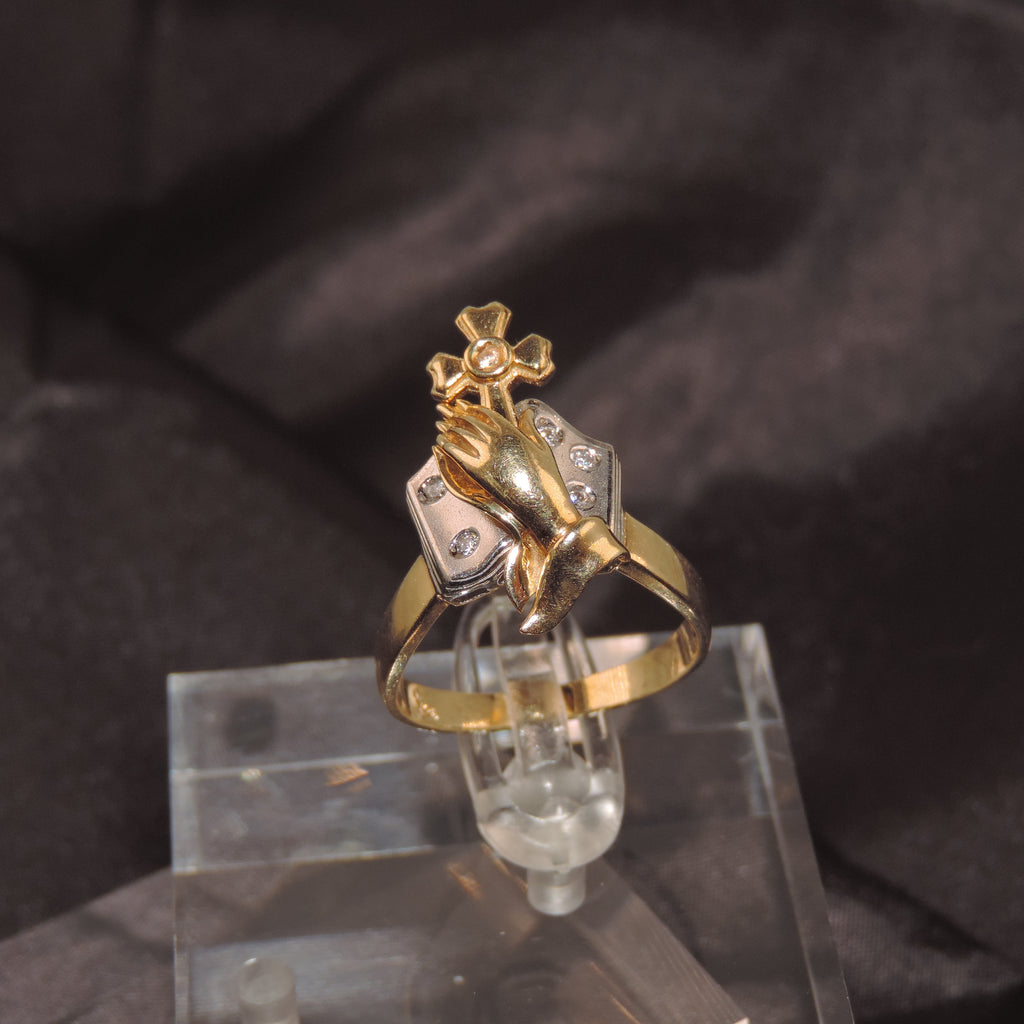 14K Gold Prayer Ring