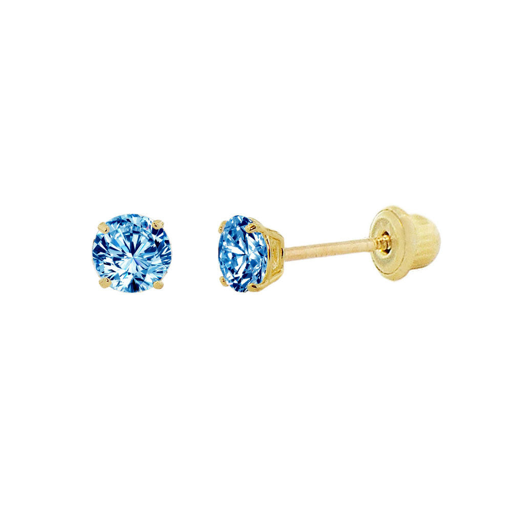 3mm Stud Earring 14k gold
