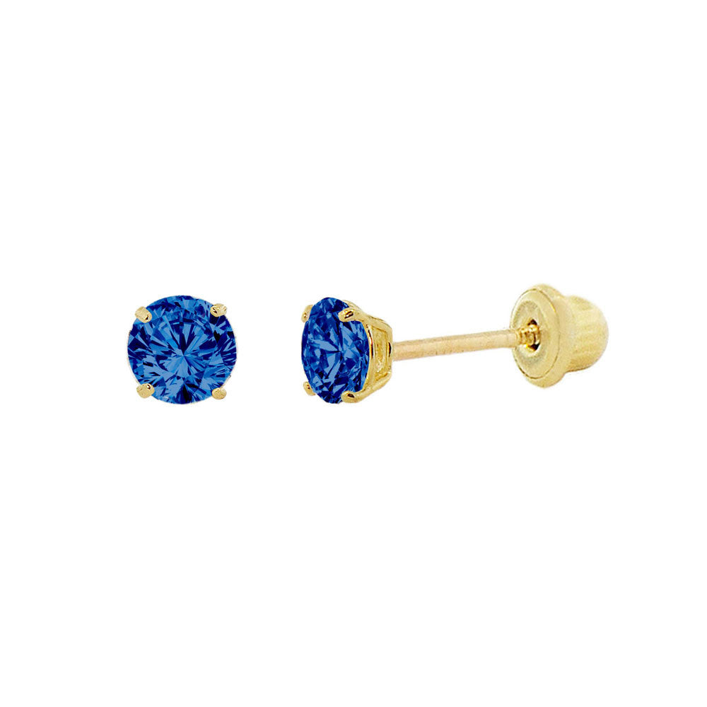 3mm Stud Earring 14k gold