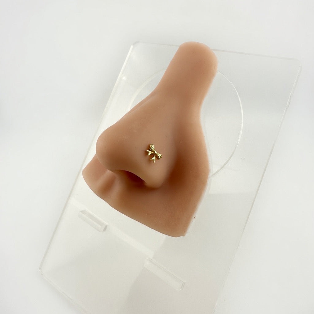 Bow Nose Piercing 14K
