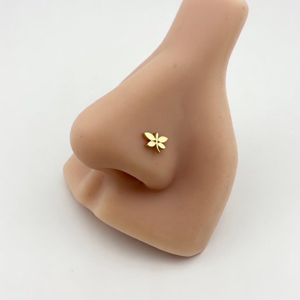 Butterfly Nose Piercing 14K