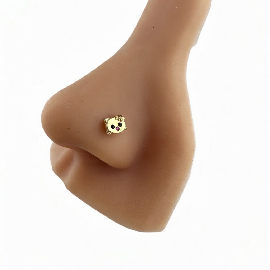 Hello Kitty Nose Piercing 14K