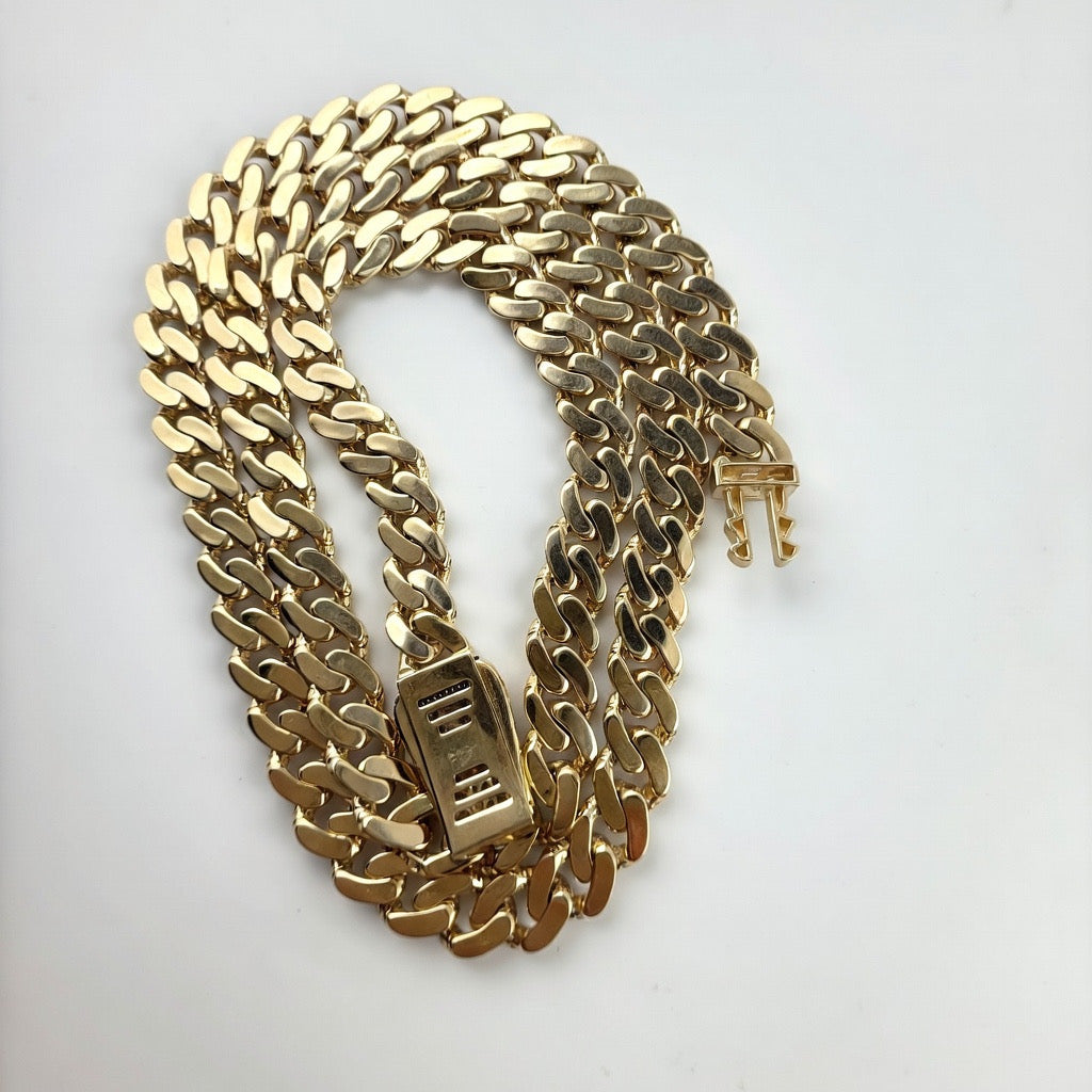 Monaco CZ Stone 6.8mm 20' Solid 14K