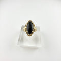 Black CZ Stone 14K