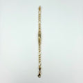 3+1 Figaro Cut ID 14K Bracelet 4.5mm 5.5'
