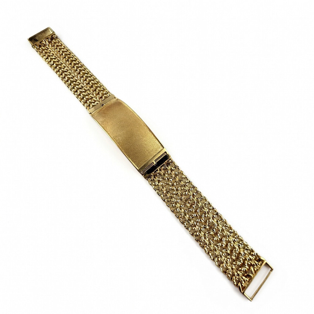 Stacked 4 Curb Bracelet 19mm 8'