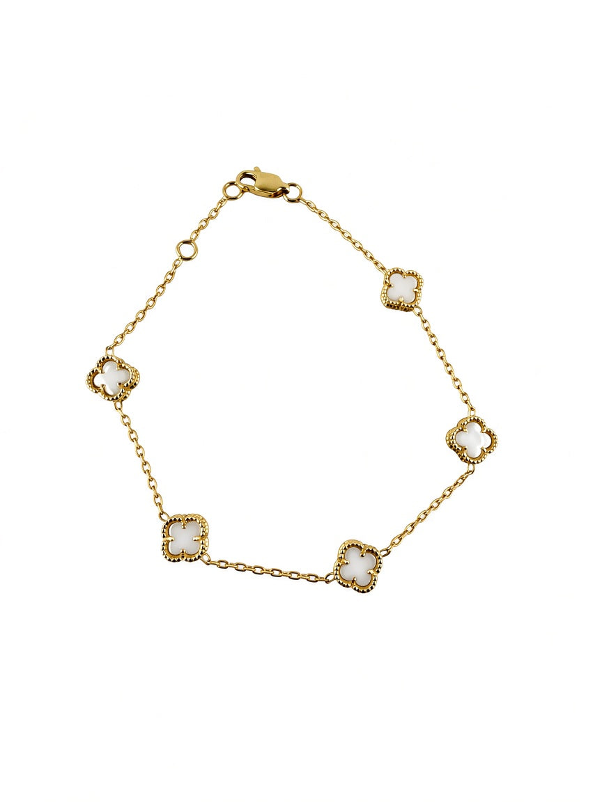 White Clover Bracelet 8'
