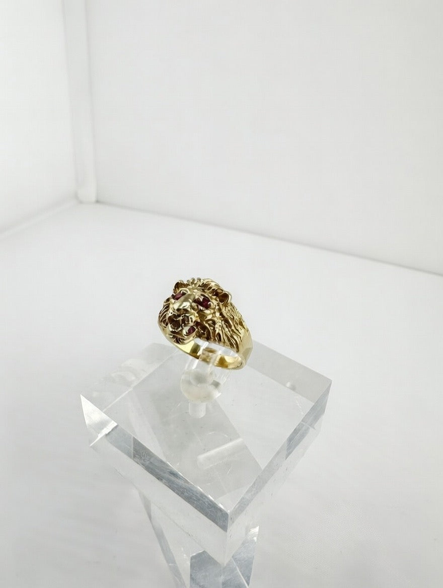 lion mens ring