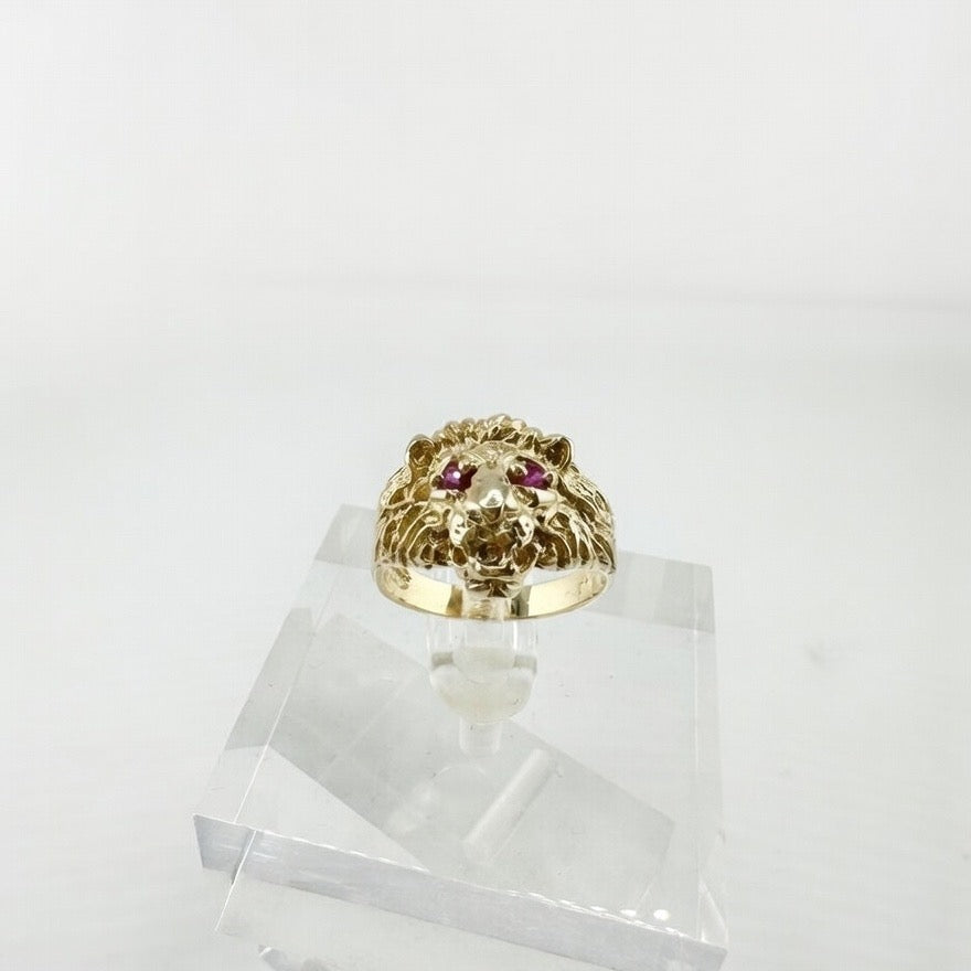 lion mens ring