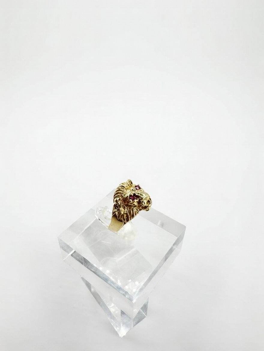lion mens ring