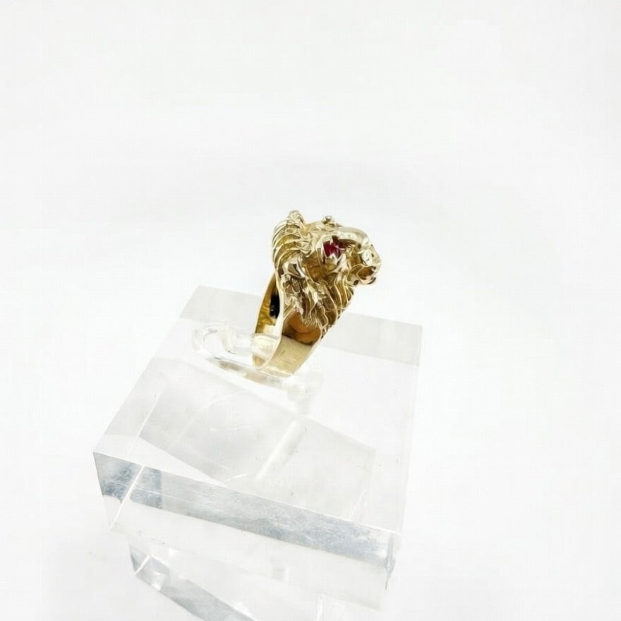 lion mens ring