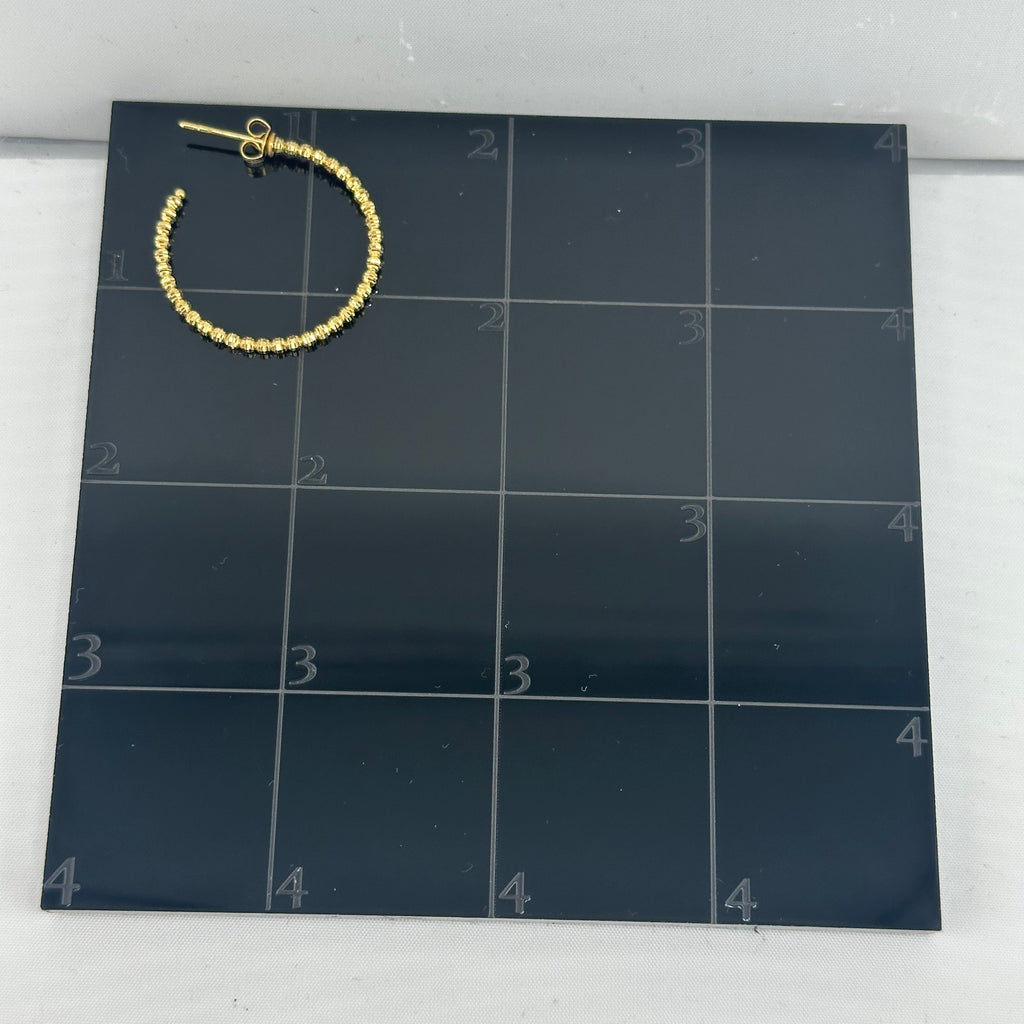 Diamond Cut Ball Hoops