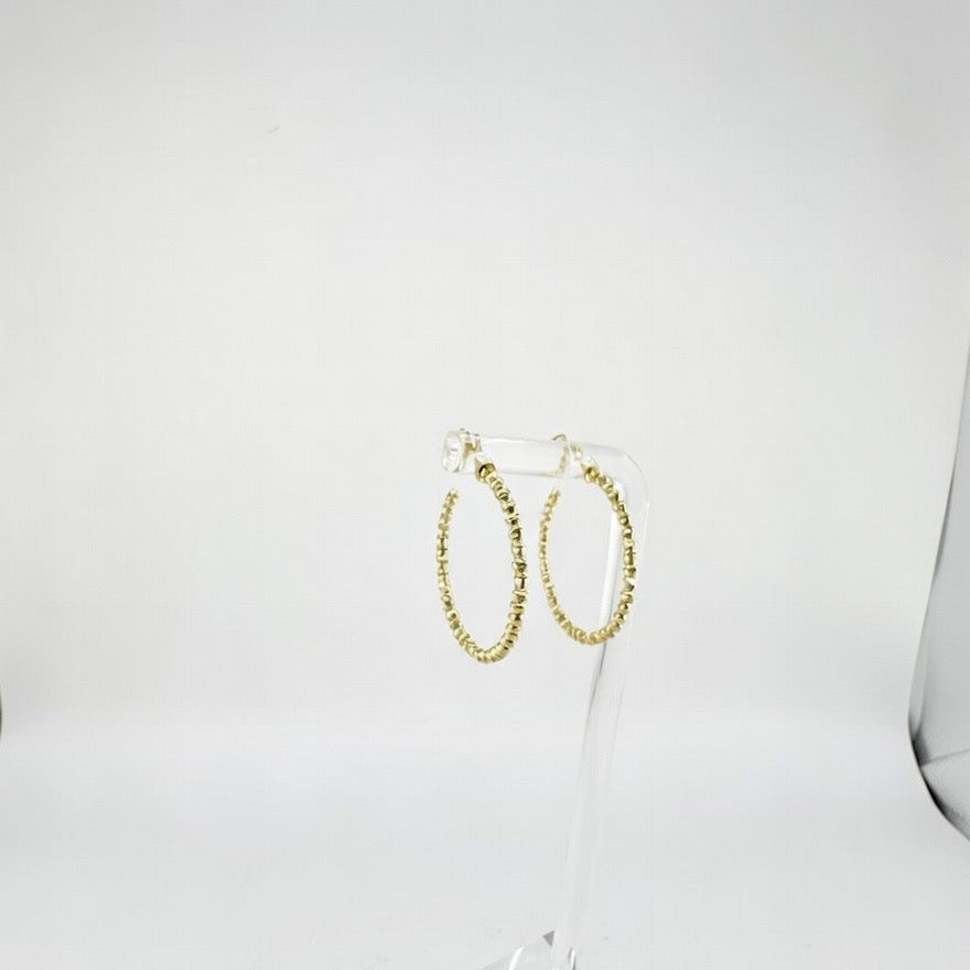 Diamond Cut Ball Hoops