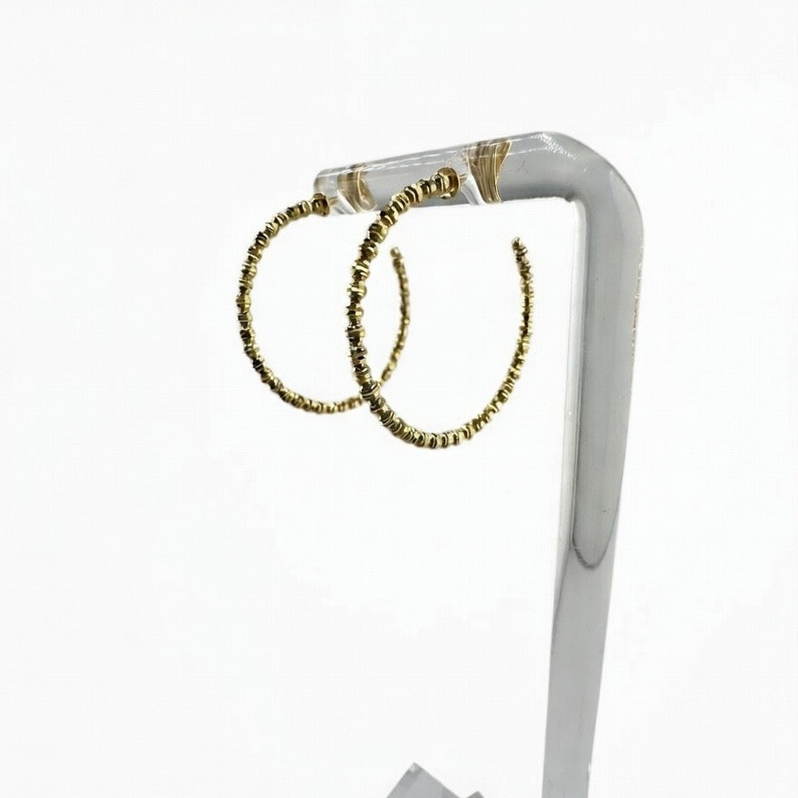 Diamond Cut Ball Hoops
