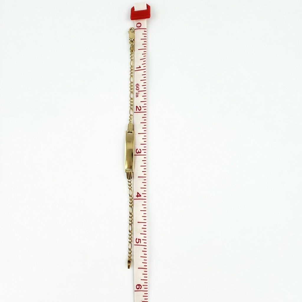 3+1 Figaro 14K Bracelet 2mm 5.5'