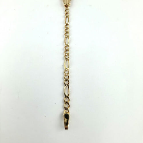 3+1 Figaro 14K Bracelet 2mm 5.5'