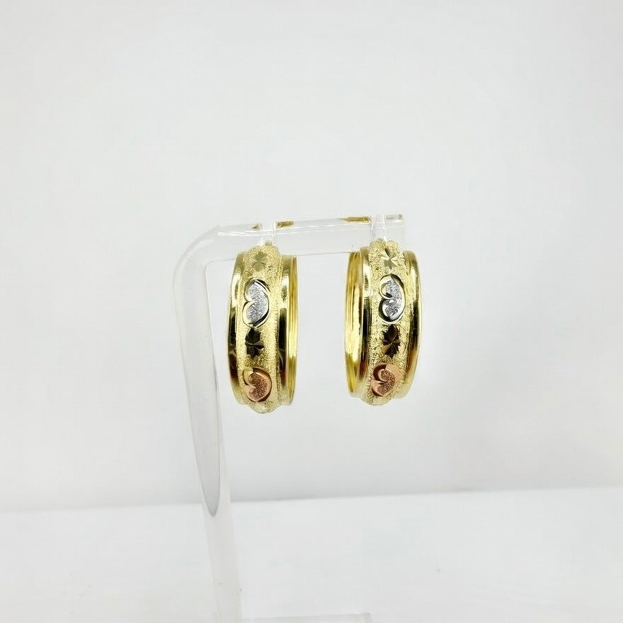 Heart hoop earring