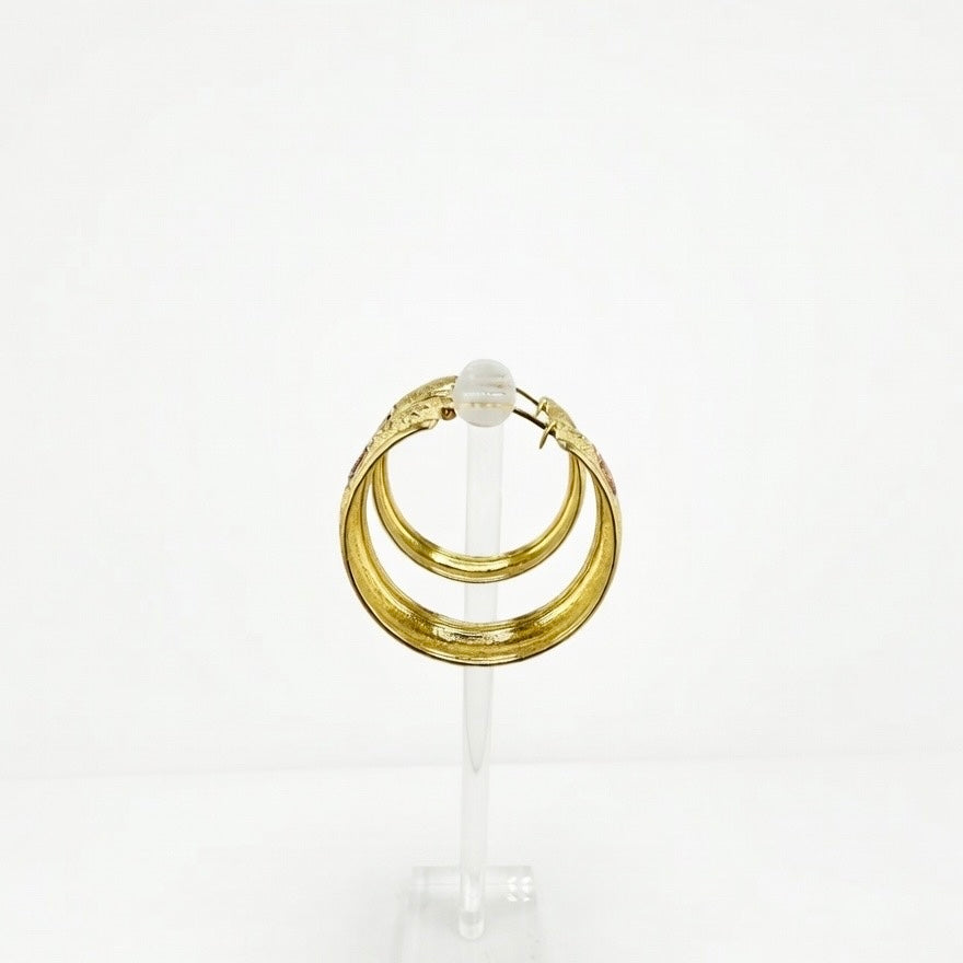 Heart hoop earring