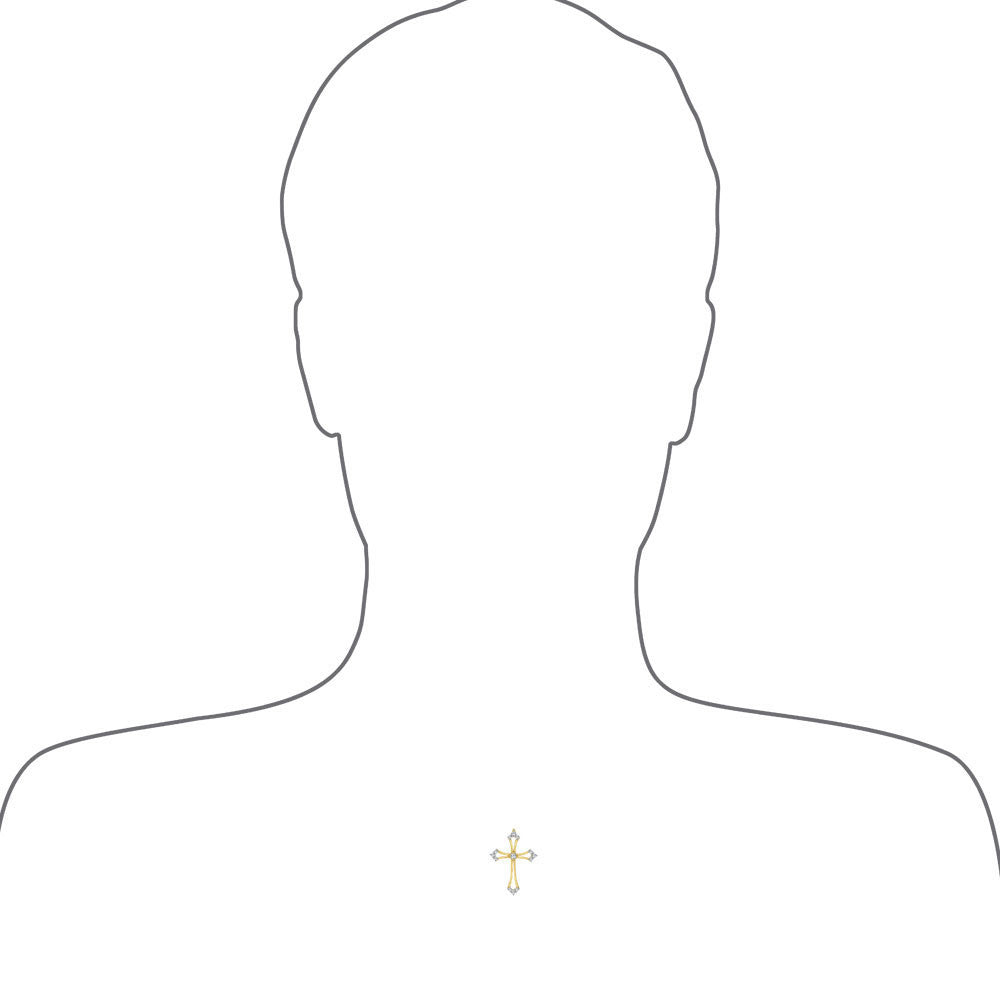 14K Gold Cross Pendant