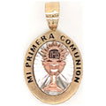 Mi Primera Communion Pendant Tricolor Gold 14K