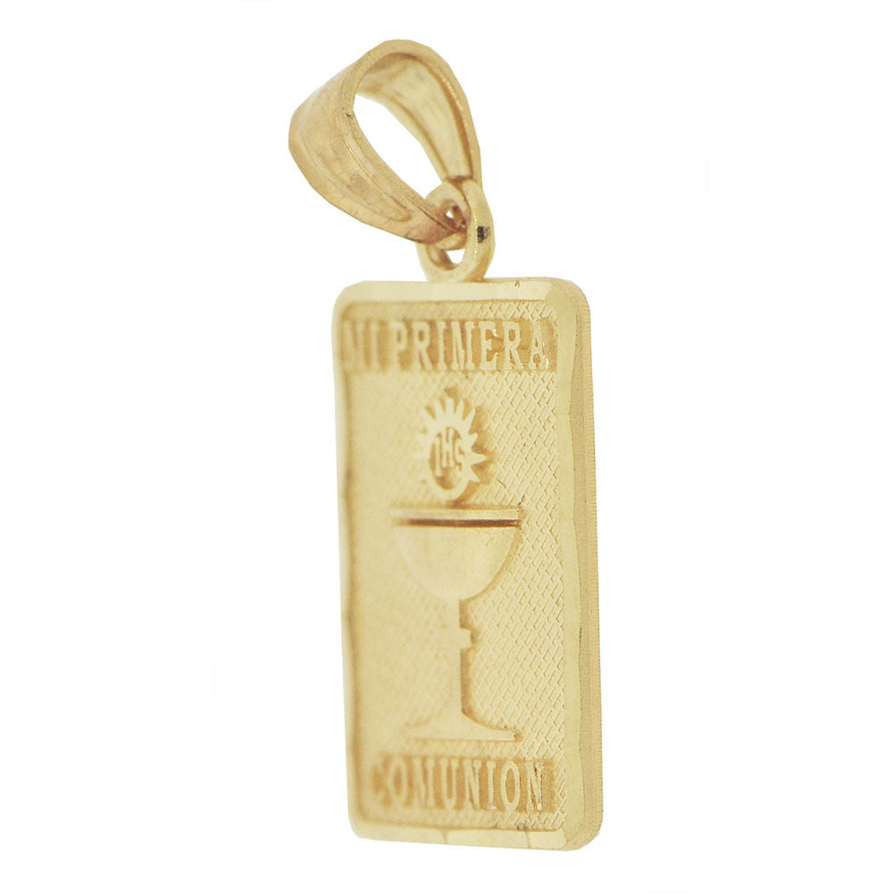 Mi Primera Comunion Pendant 11mm Yellow Gold 14k