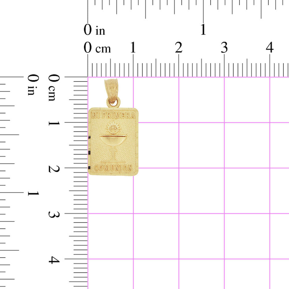 Mi Primera Comunion Pendant 11mm Yellow Gold 14k