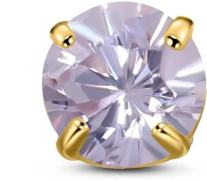 6mm Stud Earring 14k gold