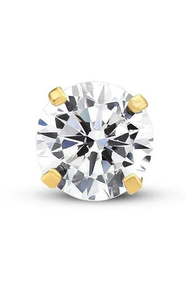5mm Stud Earring 14k gold