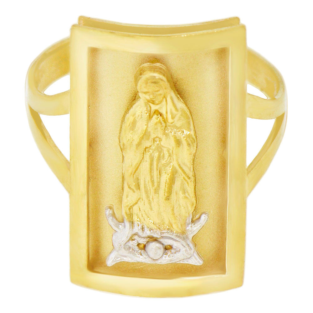 Guadalupe Rectangular Lady Ring Yellow Gold 14k