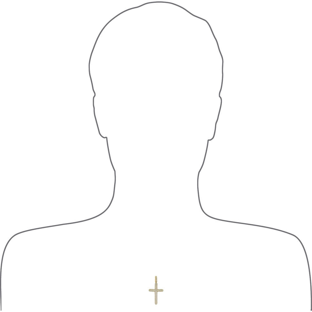 14K Gold Cross Pendent