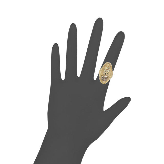 Guadalupe Oval Lady Ring Yellow Gold 14k